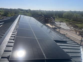 Commercial Solar PV installation for Mr M & L B of Leicestershire 2025