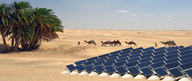 Solar panelled Sahara desert to power Europe