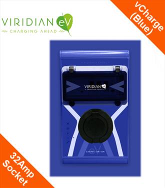 Viridian vCharge Classic 32Amp Socket (Blue Hourglass)