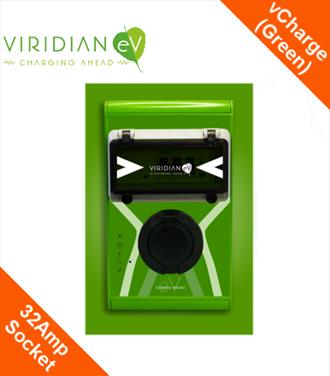 Viridian vCharge Classic 16Amp 3Phase Socket (Green Hourglass)