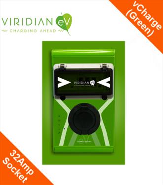 Viridian vCharge Classic 32Amp Socket (Green Hourglass)