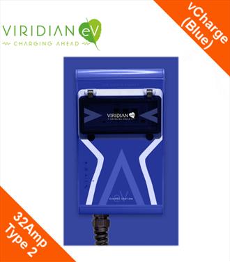 Viridian vCharge Classic 32Amp Tethered Type 1 (Blue Hourglass)