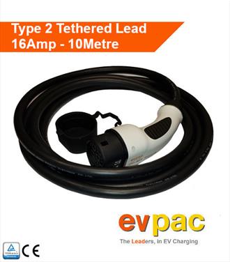 16Amp Type 2 (62196-2) 10metre Tethered Lead <br /> 