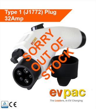 Type 1 32Amp Plug for EV charging lead