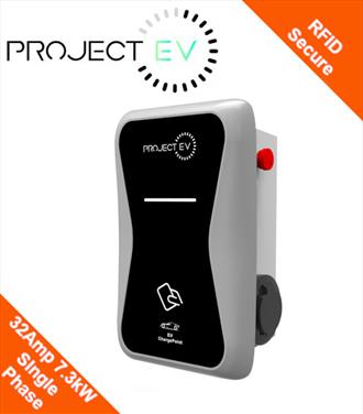 Project EV Single Phase 7.3kW EV Charger with RFID Access