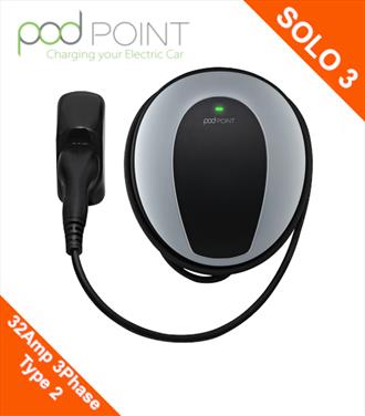 PodPoint SOLO 3 32Amp 3 Phase Type 2 (62196-2) Tethered