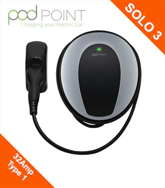PodPoint SOLO 3 32Amp Type 1 (J1772) Tethered